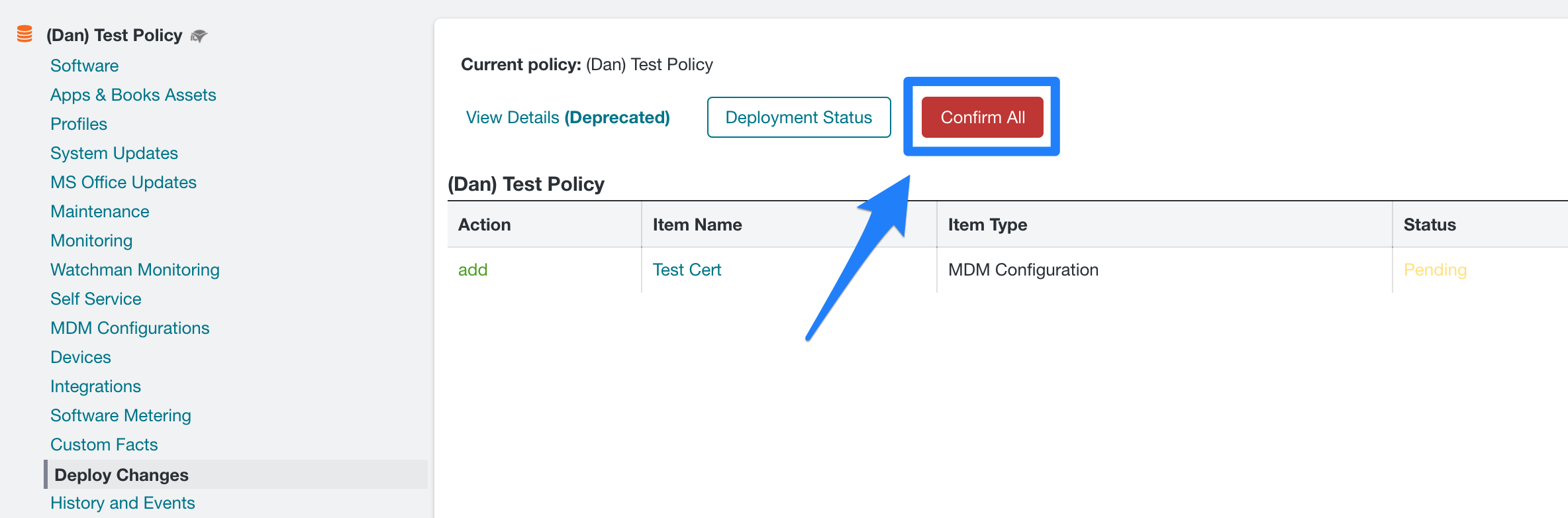 Deploying Certificates Addigy